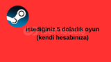 steam istediğiniz 5 dolarlık bir oyun 