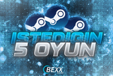 Steam İstediğiniz 5 oyun