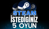 Steam İstediğiniz 5 Oyun