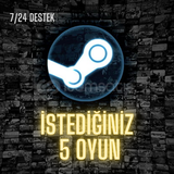 Steam İstediğiniz 5 Oyun