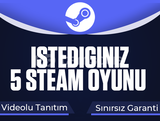 ⭐STEAM İSTEDİĞİNİZ 5 OYUN⭐