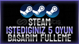 ⭐️STEAM İSTEDİĞİNİZ 5 OYUN BAŞARIM FULLEME⭐️