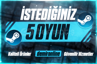 ✅ STEAM İSTEDİĞİNİZ 5 OYUN + GARANTİ ✅