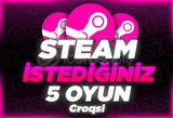 Steam İstediğiniz 5 Oyun + Garanti