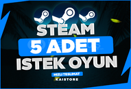 ⭐️ STEAM İSTEDİĞİNİZ 5 OYUN + GARANTİ ⭐️