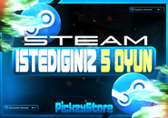 ⭐Steam İstediğiniz 5 Oyun+Garanti ✅⭐