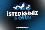 ⭐Steam İstediğiniz 5 Oyun + Garanti | Otomatik⭐