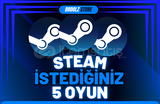 Steam İstediğiniz 5 Oyun [GARANTİLİ]