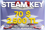 70$ / 2.500₺ Steam Key [Garantili Ürün]