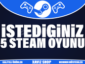 Steam İstediğiniz 5 Oyun [Sınırsız Garanti]