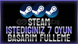 ⭐️STEAM İSTEDİĞİNİZ 7 OYUN BAŞARIM FULLEME⭐️