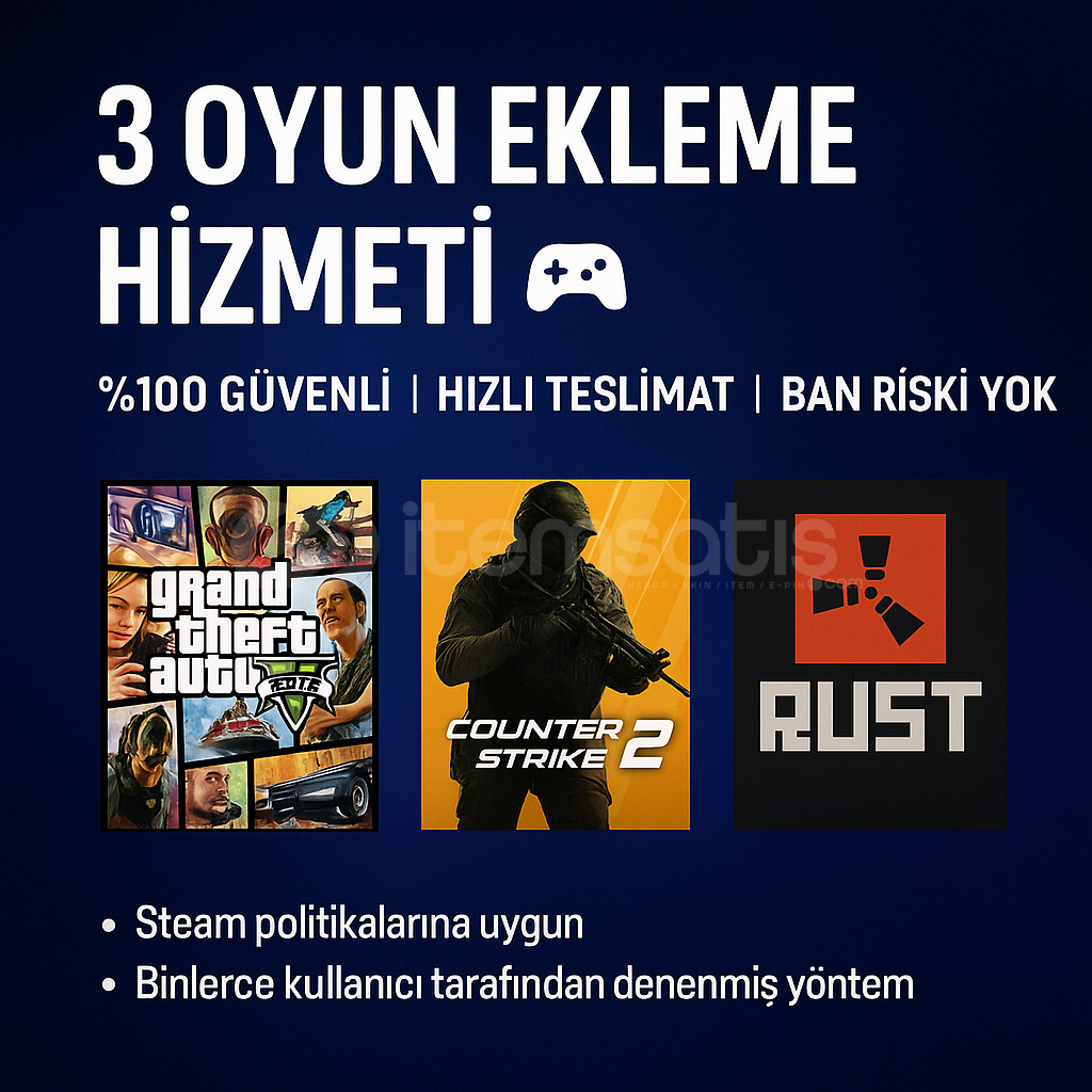 istediğiniz 3 Oyunu Kütüphanenize Ekleme istediğiniz 3 Oyunu Kütüphanenize Ekleme