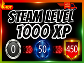 ⚡Steam Level Boost ✨10 Set 1000 XP⚡
