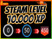 ⚡Steam Level Boost ✨100 Set 10000XP⚡