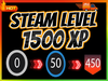 ⚡Steam Level Boost 15 Set 1500XP⚡