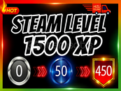 ⚡Steam Level Boost ✨ 15 Set 1500XP⚡