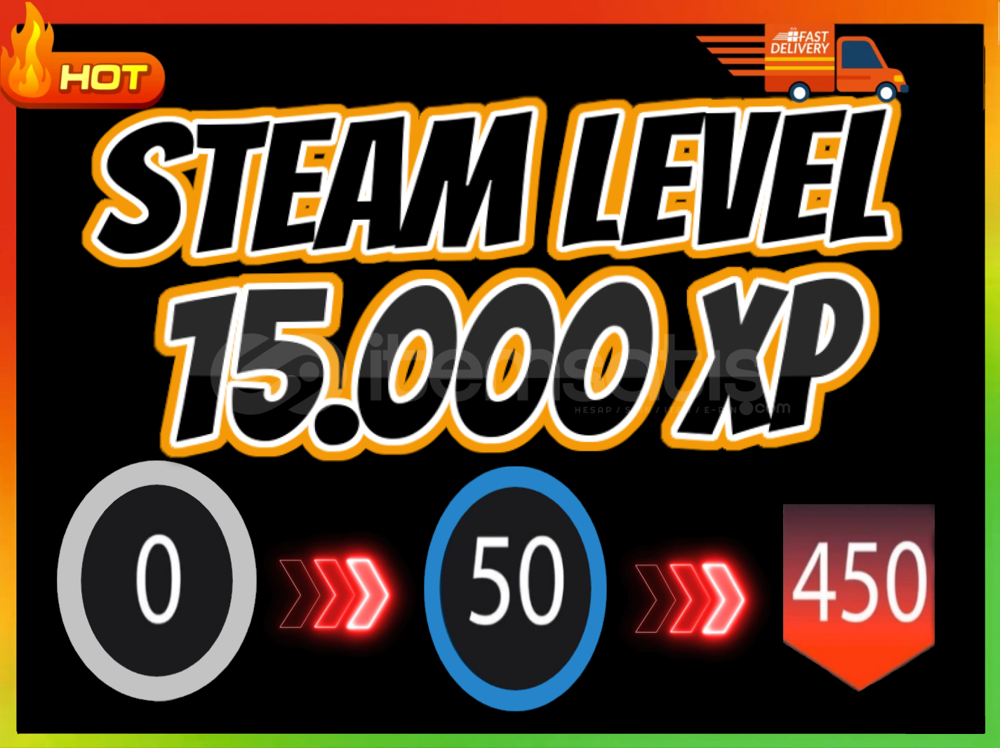 ⚡Steam Level Boost ✨150 Set 15000 XP⚡ ⚡Steam Level Boost ✨150 Set 15000 XP⚡