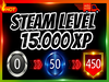 ⚡Steam Level Boost ✨150 Set 15000 XP⚡