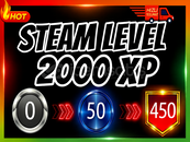 ⚡Steam Level Boost ✨20 Set 2000 XP⚡