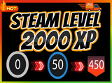 ⚡Steam Level Boost 20 Set 2000 XP⚡