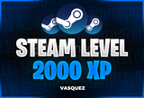 ⭐ STEAM LEVEL BOOST - 20 SET 2000 XP ⭐