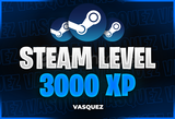 ⭐ STEAM LEVEL BOOST - 30 SET 3000 XP ⭐