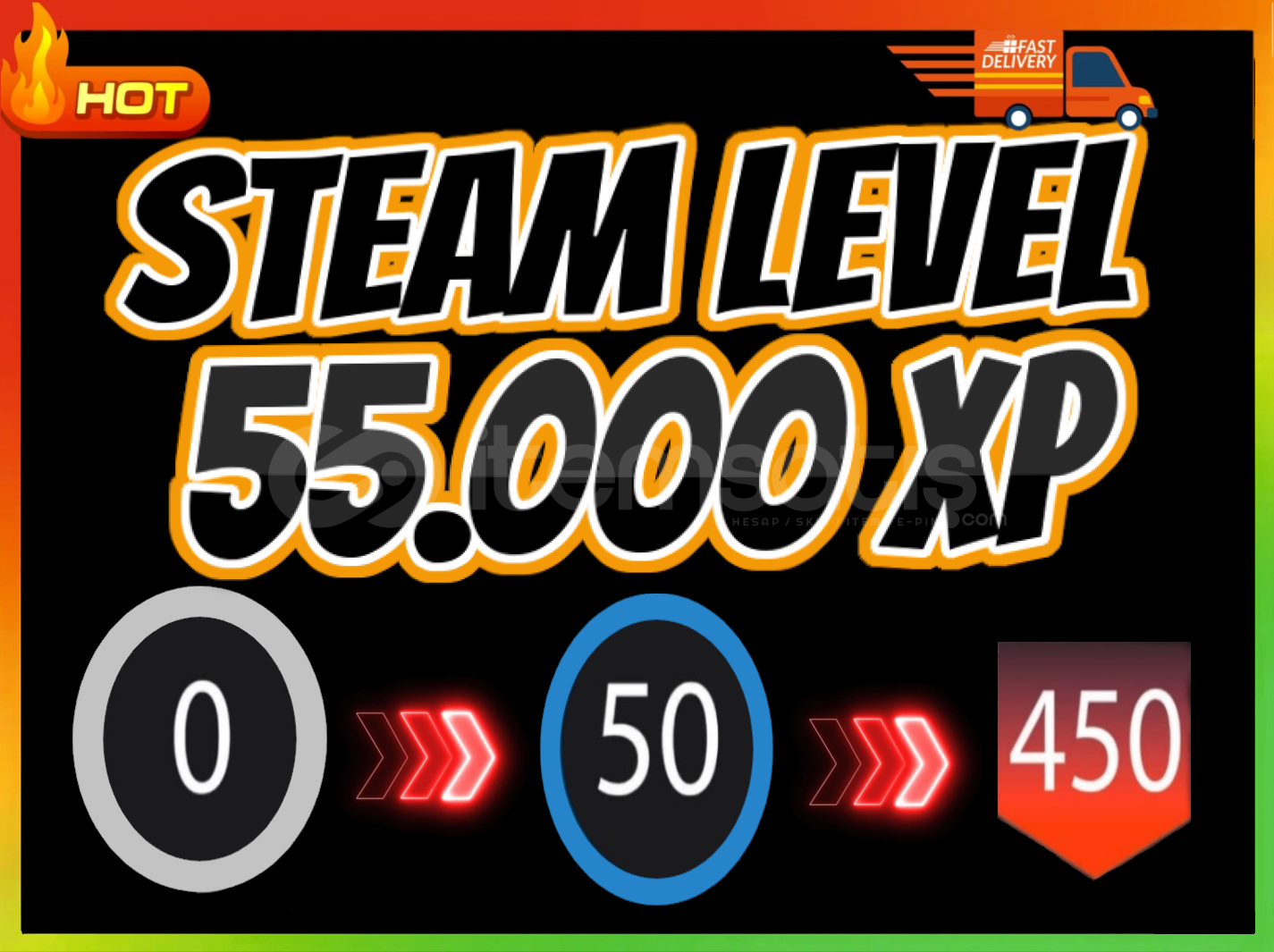 ⚡Steam Level Boost✨ 550 Set 55000XP⚡ ⚡Steam Level Boost✨ 550 Set 55000XP⚡