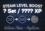 STEAM LEVEL BOOST - ? SET / ???? XP