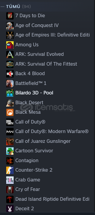 STEAM main hesap 64 kaliteli oyunlu + prime STEAM main hesap 64 kaliteli oyunlu + prime