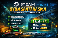 Steam Oyun Saati Kasma Hizmeti – Güvenli & Hızlı