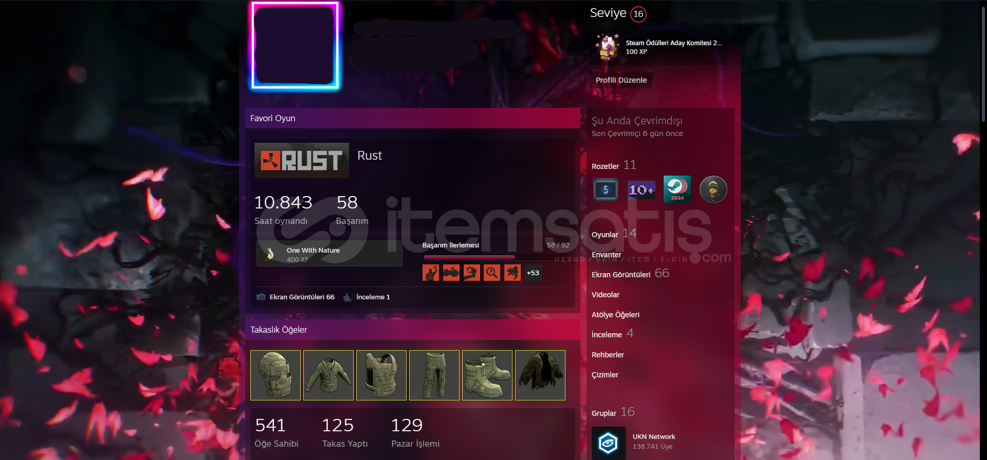 ⭐Steam Özel Hesap - Rust 11K All Twitch Drops⭐ ⭐Steam Özel Hesap - Rust 11K All Twitch Drops⭐