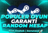 ⭐Steam Popüler 4 Oyun Garantili Random Hesap⭐