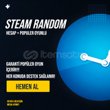 Steam Random Hesap + Popüler Oyun Garantili