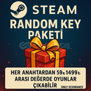  STEAM RANDOM KEY| 50₺–1499₺ + 100₺ CÜZDAN KODU