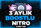 Discord 3 Aylık Nitro + 2x Boost / Anlık