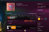  acill!! Rust +2000 saat + 70 skin 5 lvl 