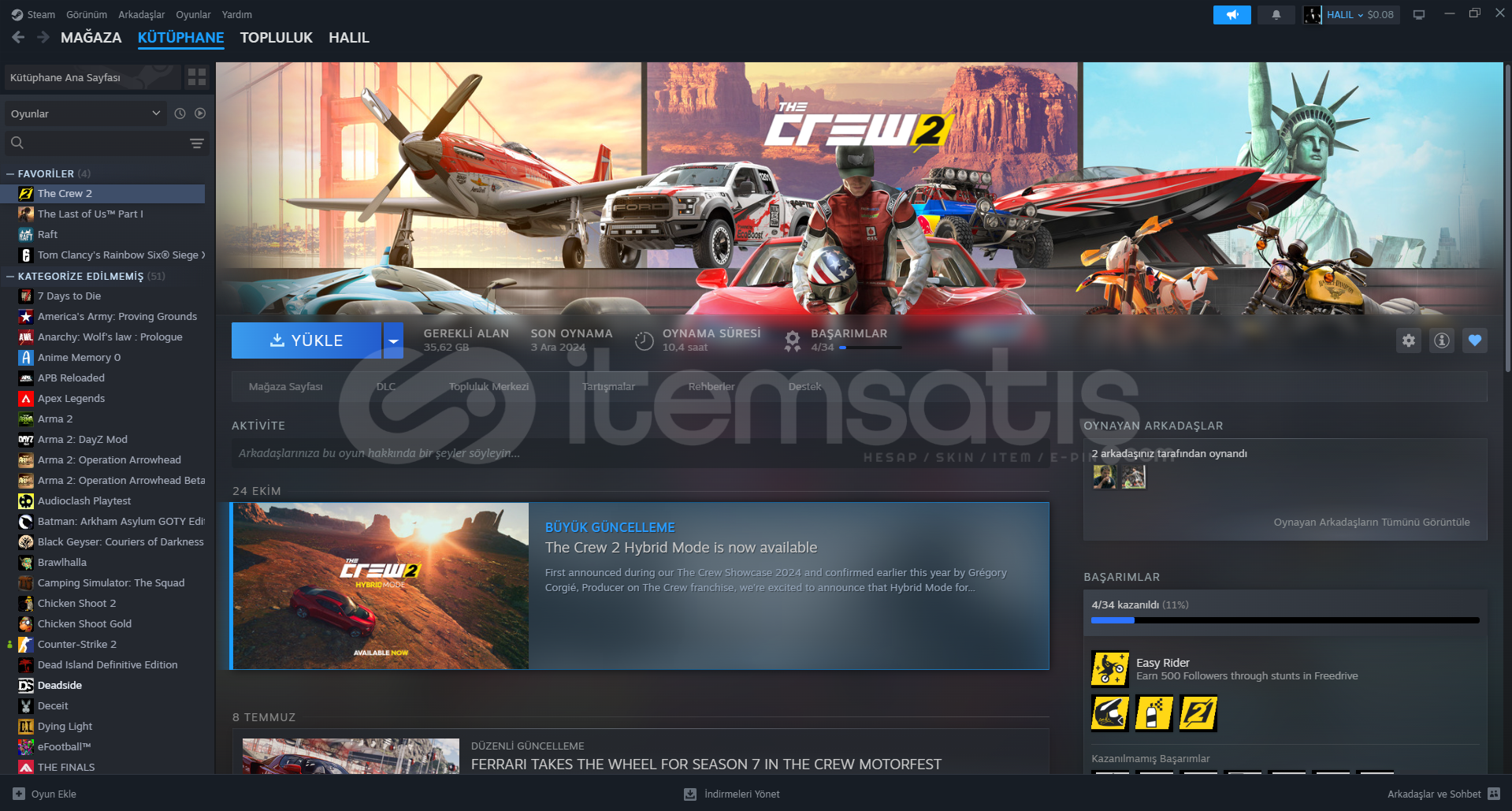 STEAM SATILIK HESAP HERŞEYİ DEGİŞİR ACİL!!!