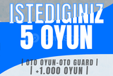 STEAM SEÇTİĞİNİZ 5 OYUN 1000+ OYUN SÇENEĞİ