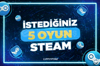 ⚡[Steam] Steam istediğiniz 5 oyun 
