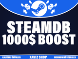 Steam SteamDB +1000$ Hesap Değeri Yükseltme