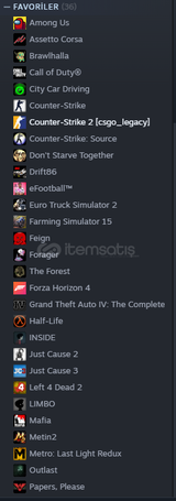 Steam Temiz Pahalı Hesap İndirimde