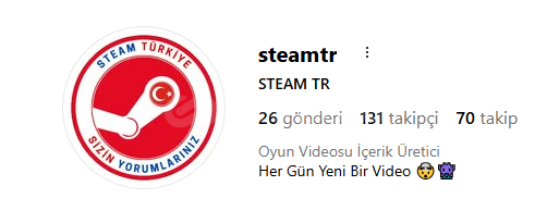 '' STEAMTR '' Hesabı Satılıktır. '' STEAMTR '' Hesabı Satılıktır.