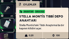 STELLA MONTİS TIBBİ DEPO ANAHTARI 