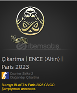 Sticker | ENCE (Gold) | Paris 2023