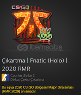 Sticker | Fnatic (Holo) | 2020 RMR