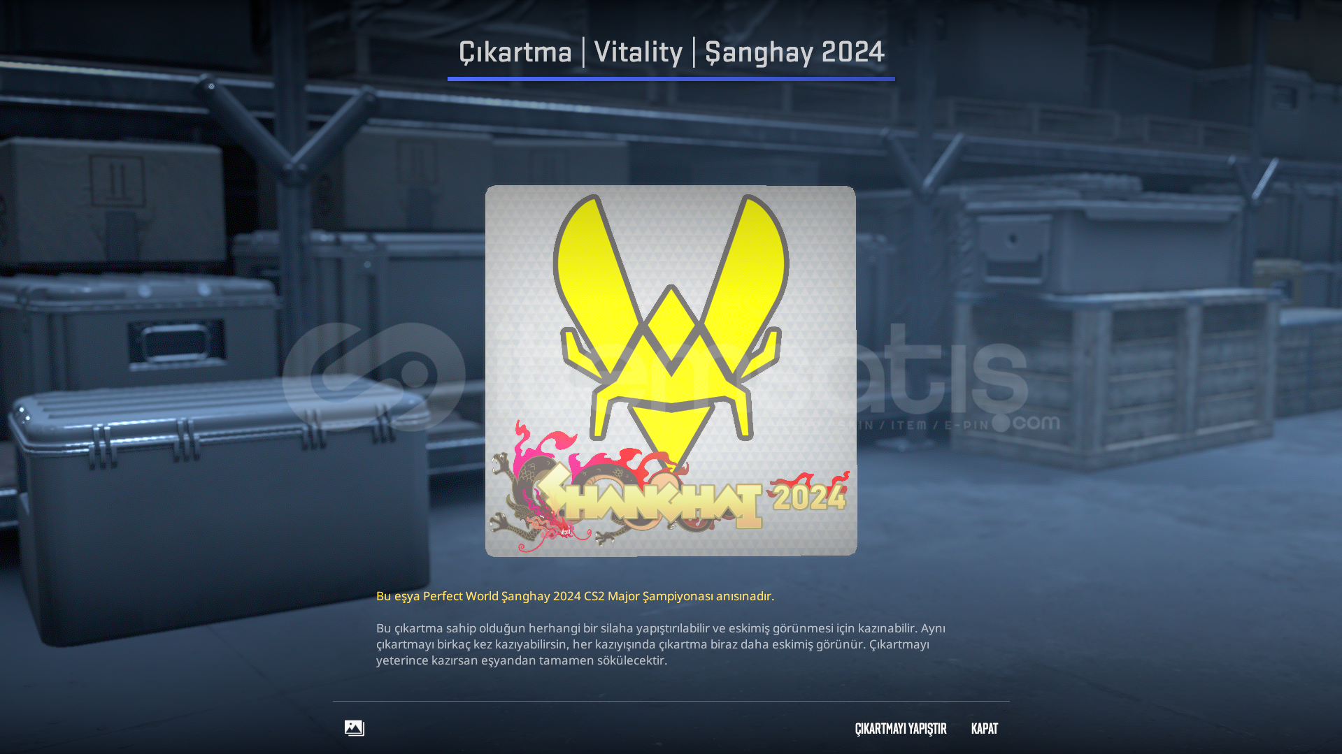Sticker | Vitality | Shanghai 2024 Sticker | Vitality | Shanghai 2024