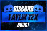 ⭐(STOK+GARANTİ) DİSCORD 1 AYLIK 12X BOOST!
