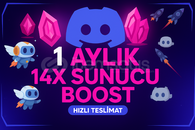 [STOK VAR BOTSUZ] 1 Aylık 14x Sunucu Boostu
