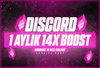⭐ [STOK VAR] 1 Aylık Discord 14X Boost ⭐
