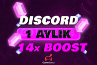 ⭐[STOK VAR / 1 AYLIK] Discord 14X Server Boost⭐